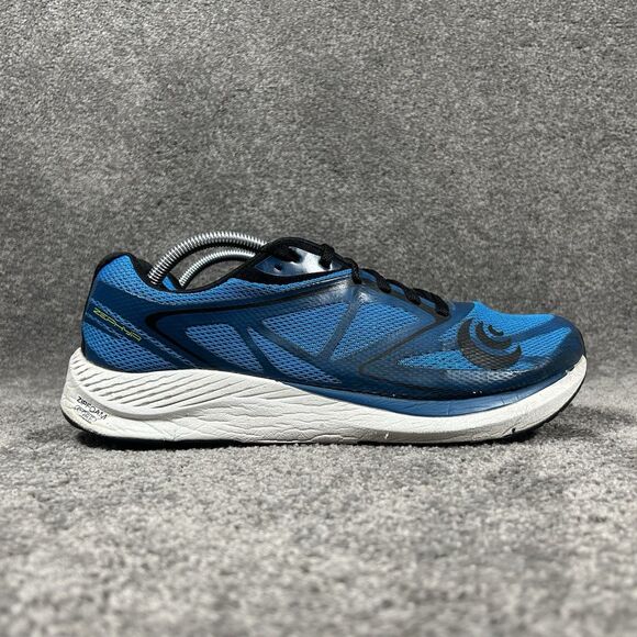 Topo Athletic Zephyr Men\'s Size 11.5 Blue Black Running Shoes Used Fabric Wear main image 6